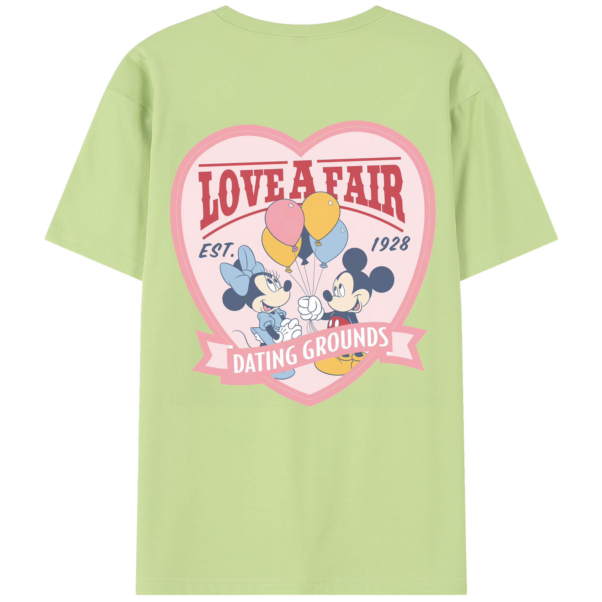 （画像用） ミッキーマウス Mickey Mouse 綿100％半袖Tシャツ（背面プリント）